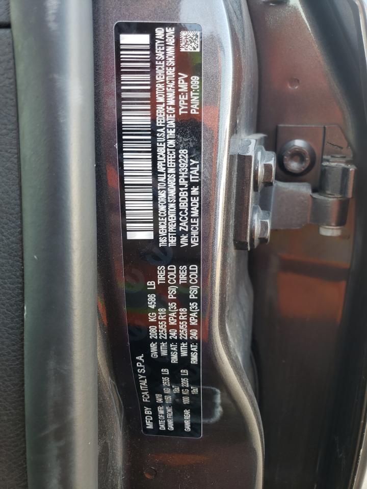 2018 Jeep Renegade Limited VIN: ZACCJBDB1JPH39228 Lot: 61884604