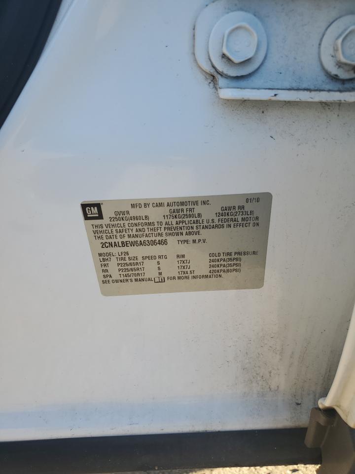 2010 Chevrolet Equinox Ls VIN: 2CNALBEW6A6306466 Lot: 63537504