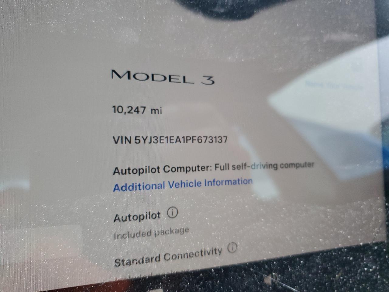 2023 Tesla Model 3 VIN: 5YJ3E1EA1PF673137 Lot: 61261214