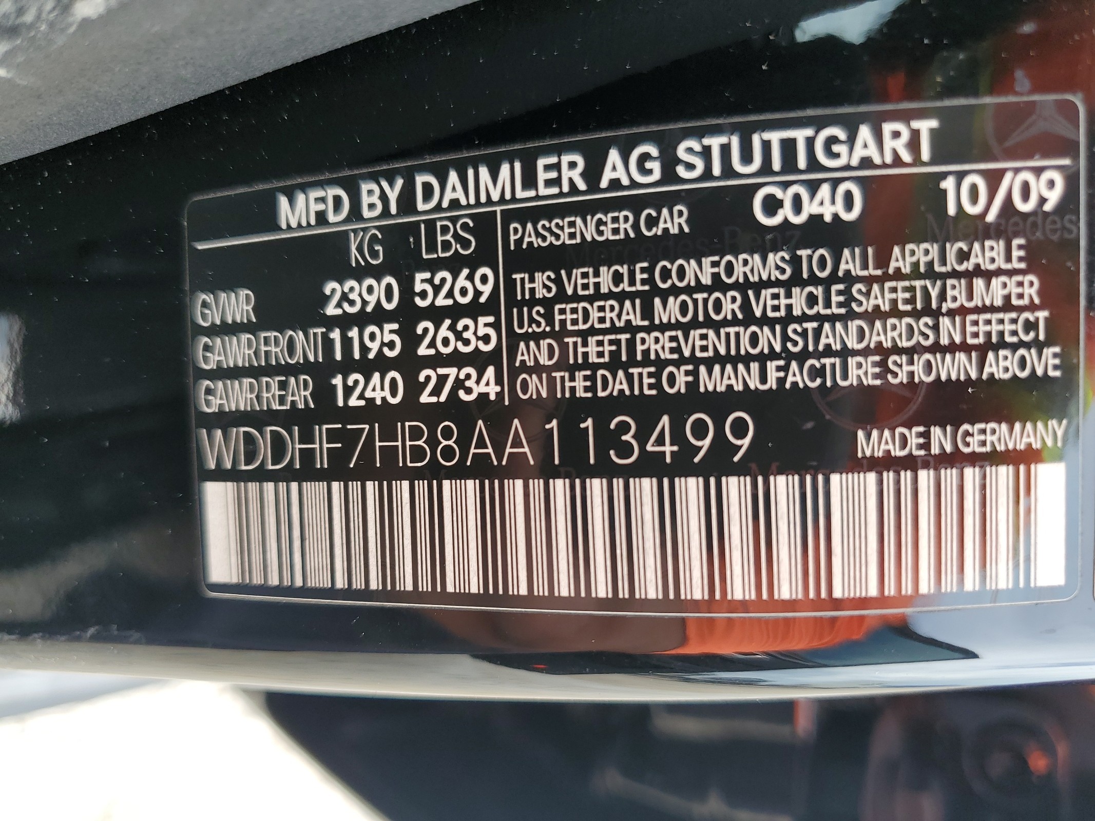 WDDHF7HB8AA113499 2010 Mercedes-Benz E 63 Amg