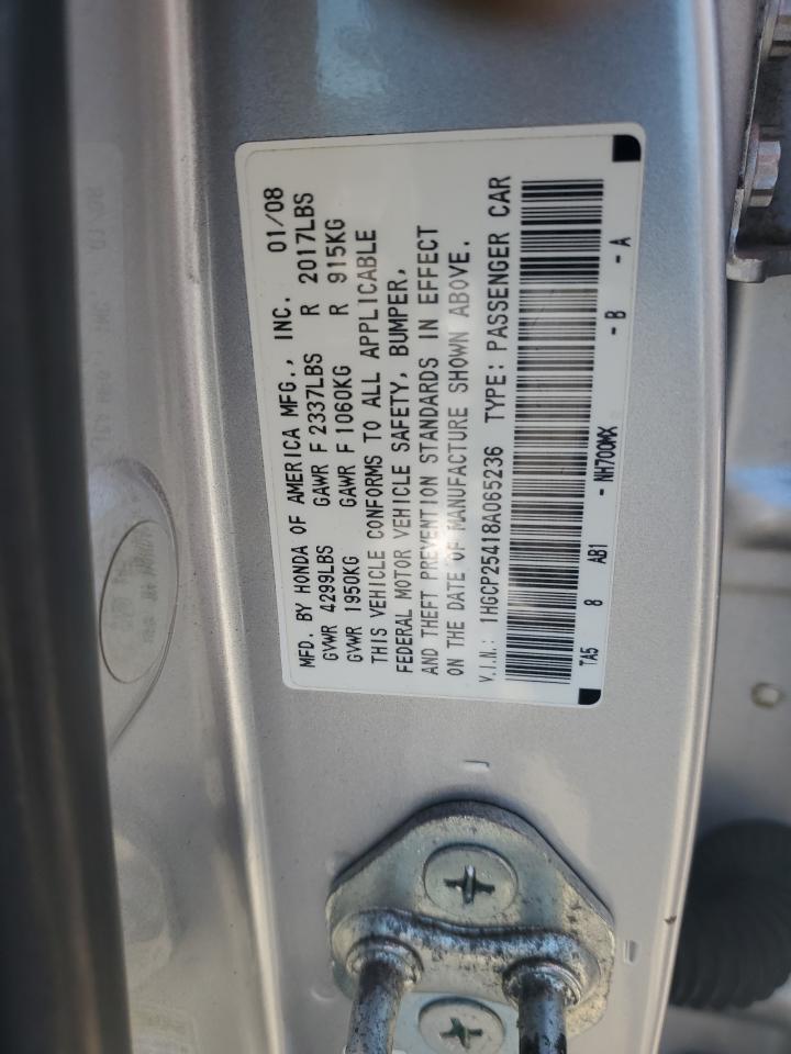 1HGCP25418A065236 2008 Honda Accord Lxp