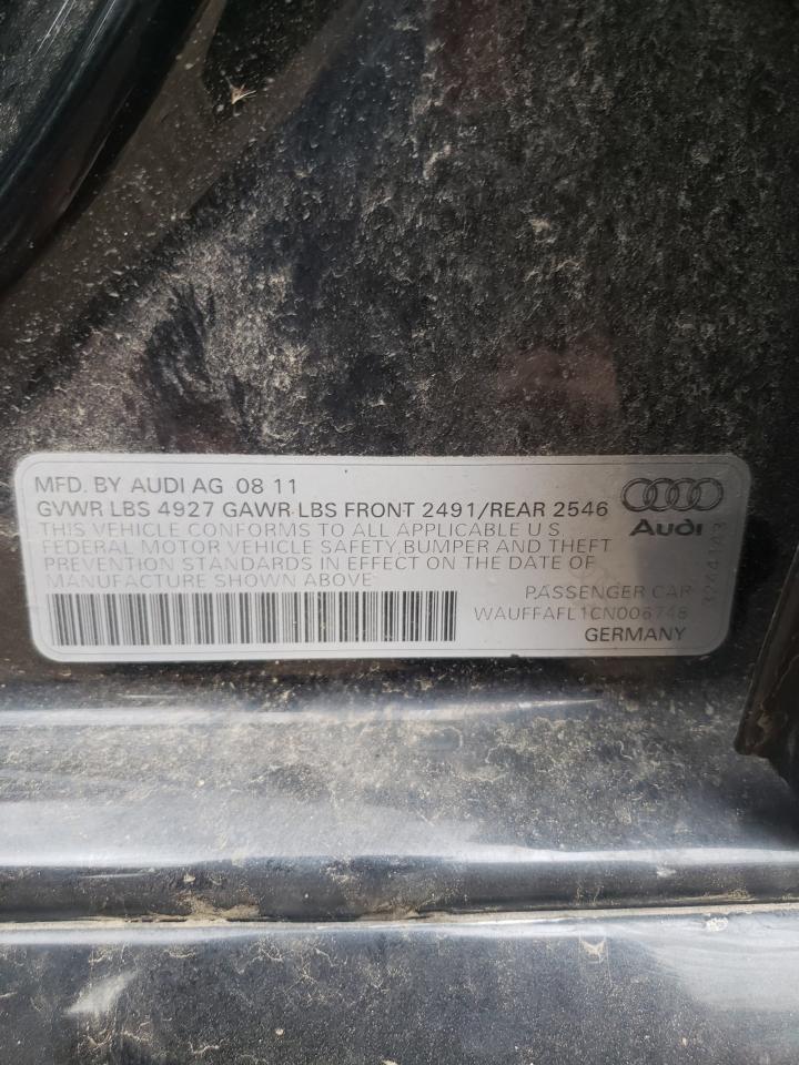 2012 Audi A4 Premium Plus VIN: WAUFFAFL1CN006748 Lot: 64311664