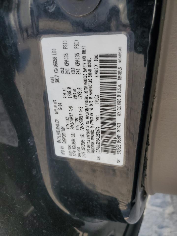 2004 Dodge Ram 1500 St VIN: 1D7HU18D04J261574 Lot: 61677414