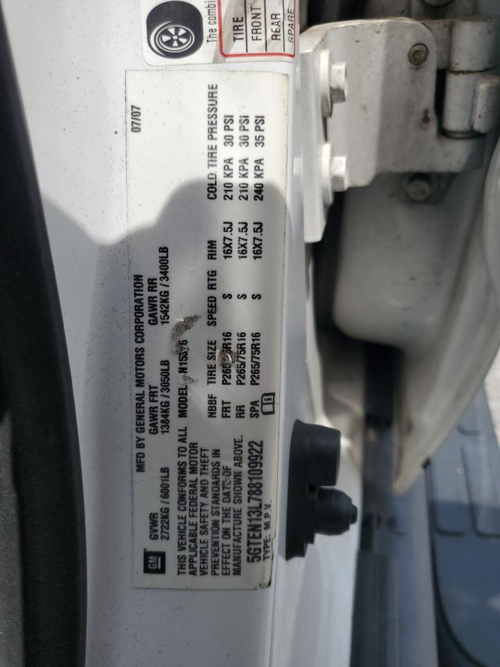 2008 Hummer H3 Alpha VIN: 5GTEN13L788109922 Lot: 64573444