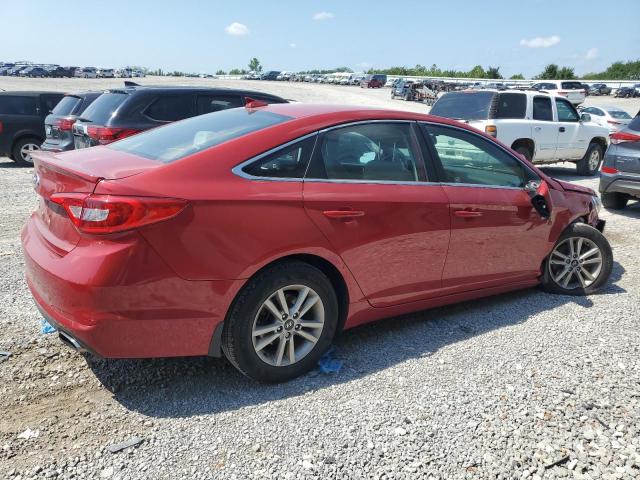  HYUNDAI SONATA 2017 Czerwony