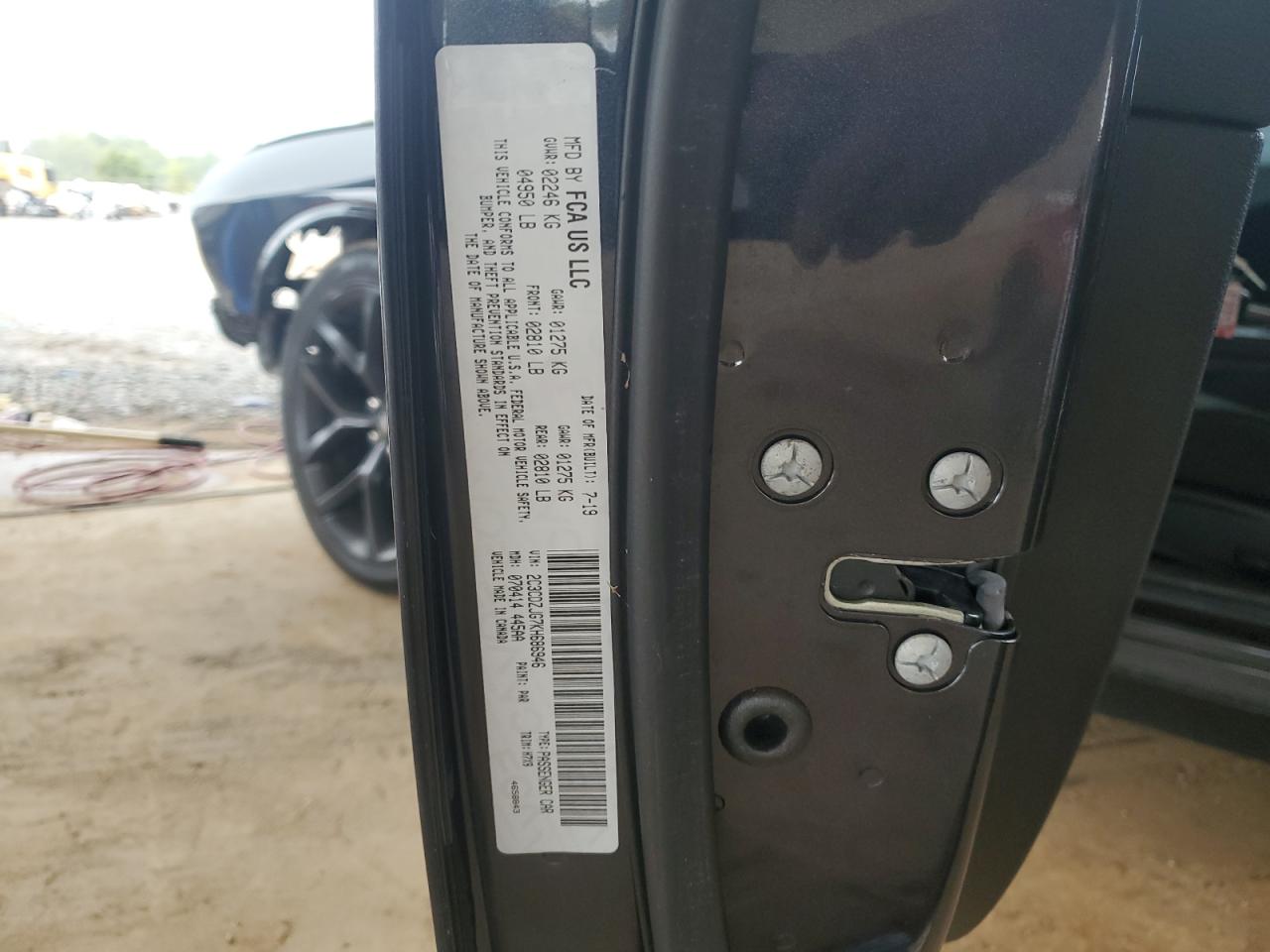 2019 Dodge Challenger Gt VIN: 2C3CDZJG7KH686946 Lot: 64638384