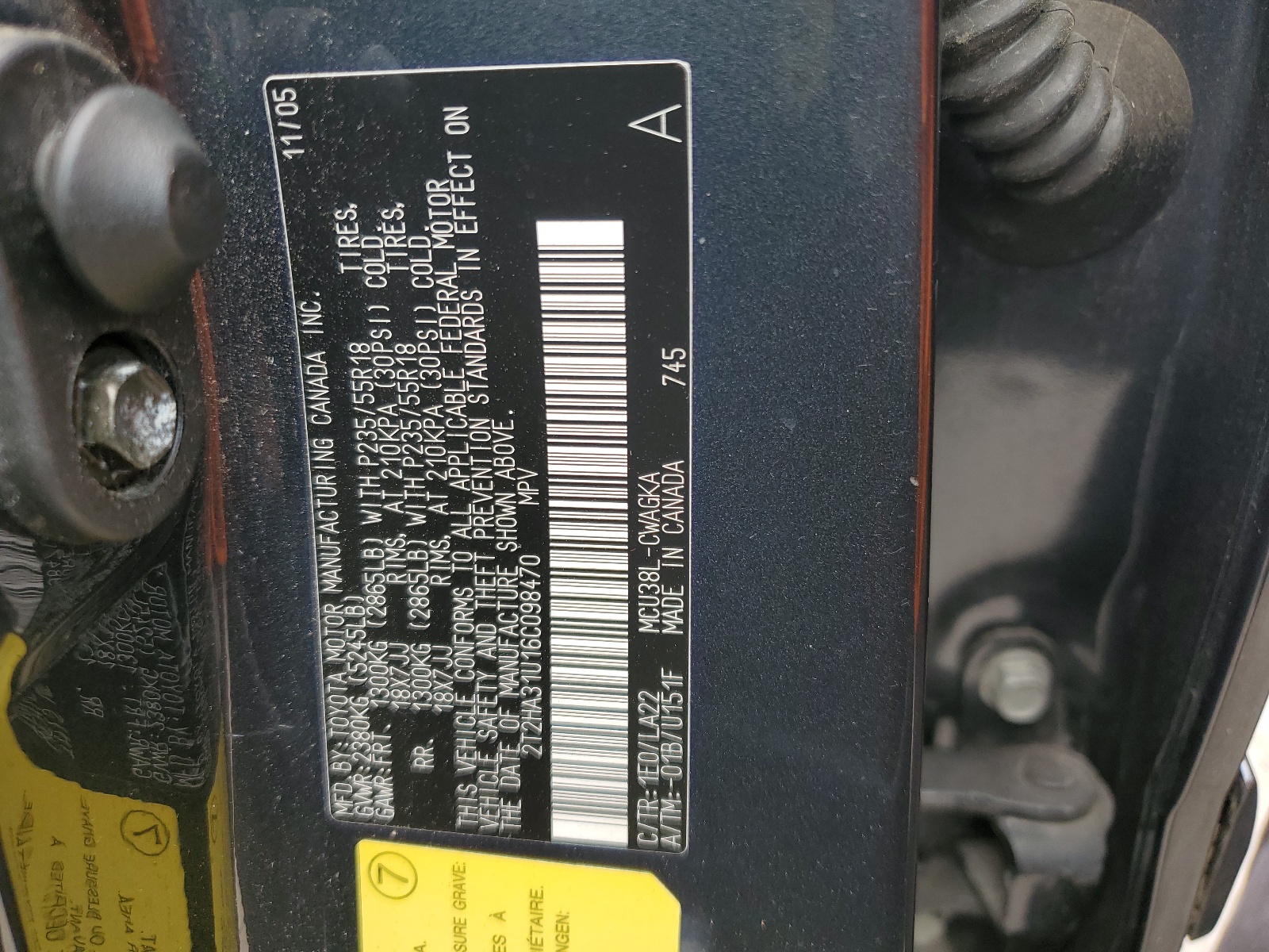 2T2HA31U16C098470 2006 Lexus Rx 330