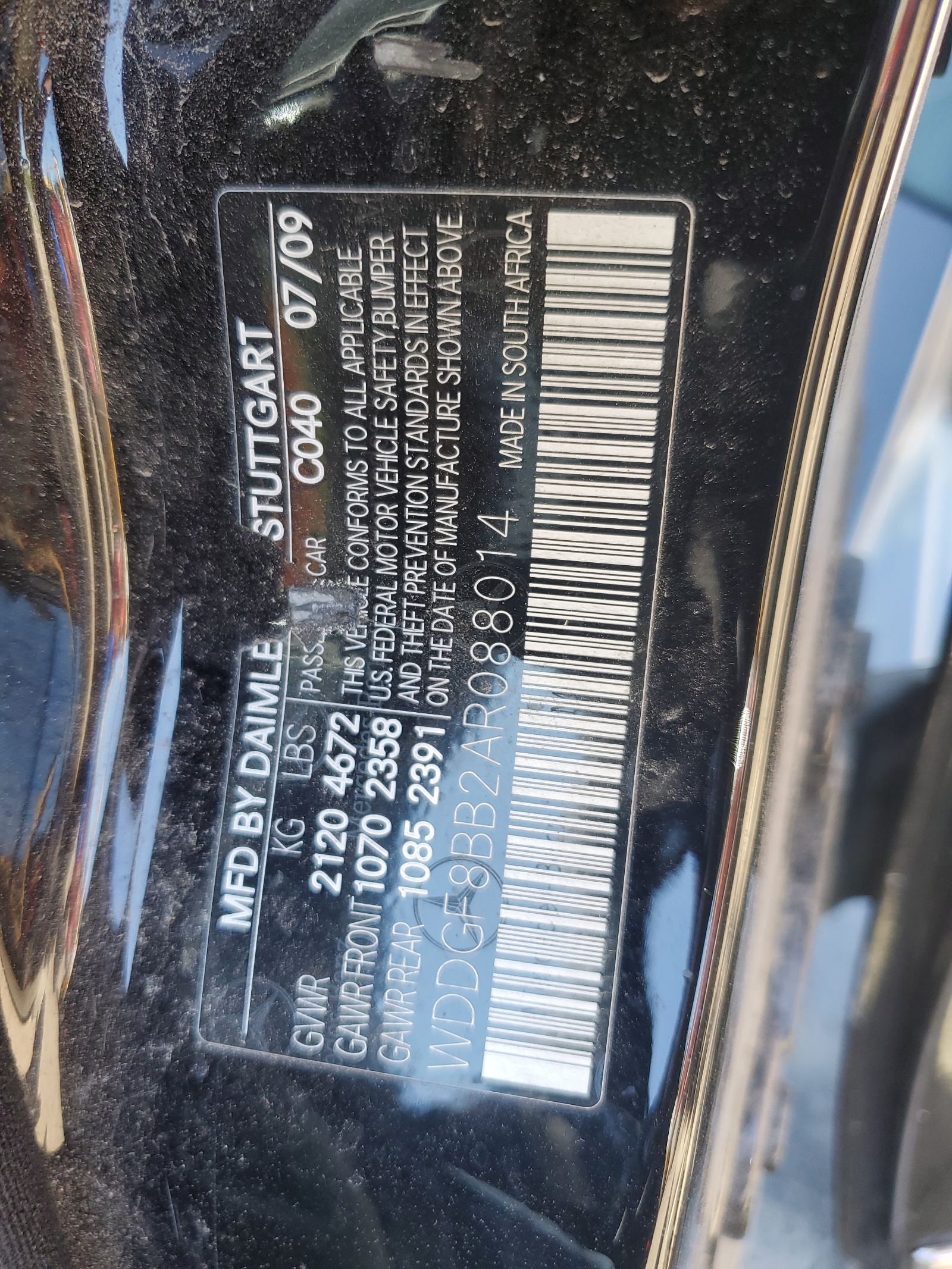 WDDGF8BB2AR088014 2010 Mercedes-Benz C 300 4Matic