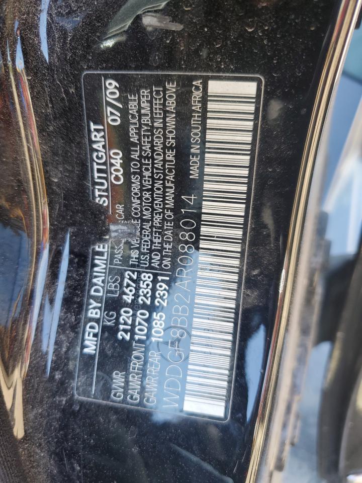 2010 Mercedes-Benz C 300 4Matic VIN: WDDGF8BB2AR088014 Lot: 64155754