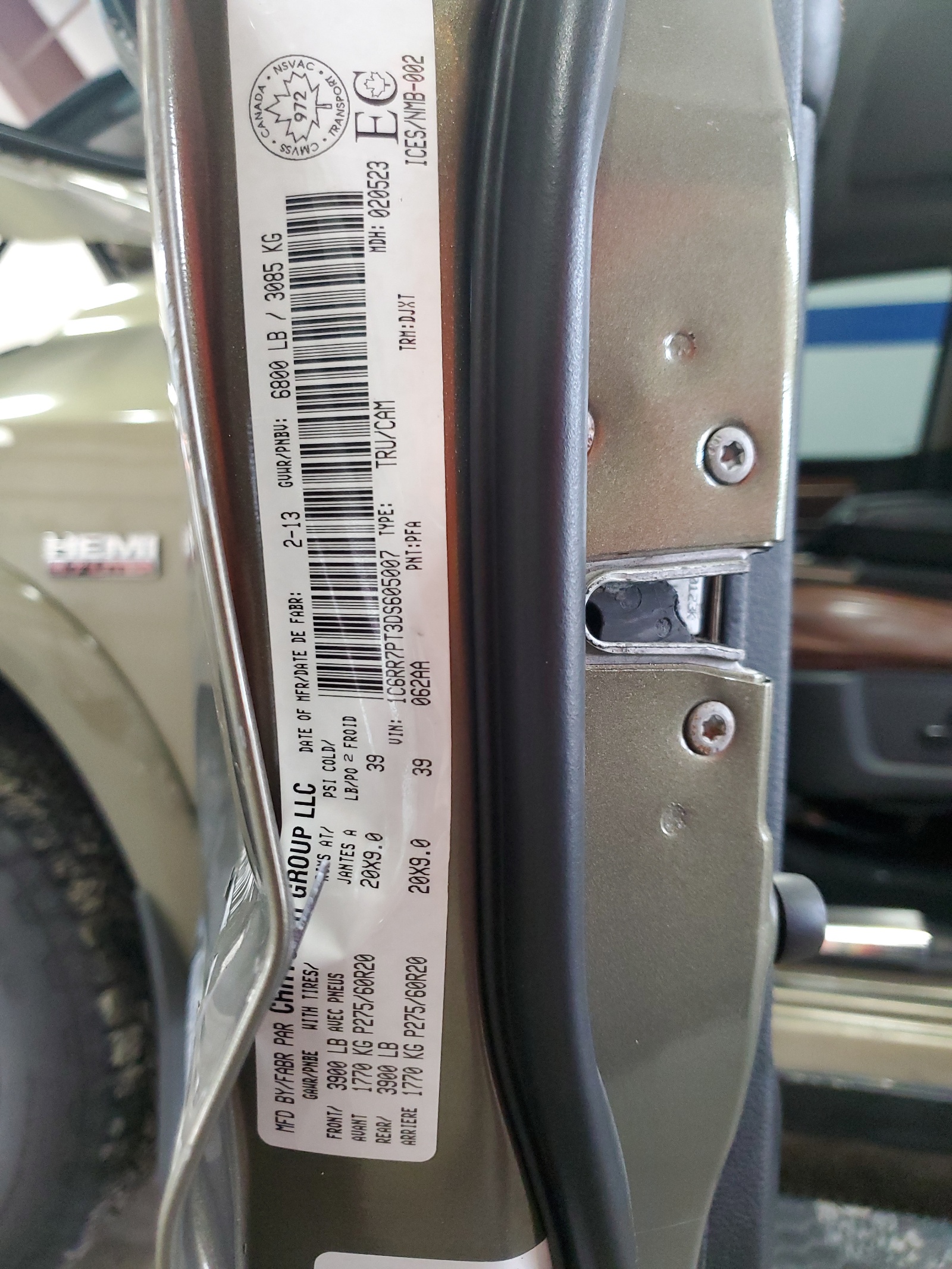 1C6RR7PT3DS605007 2013 Ram 1500 Longhorn