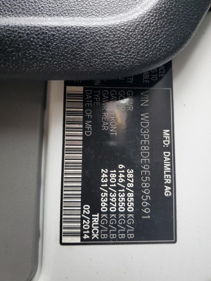 2014 Mercedes-Benz Sprinter 2500 VIN: WD3PE8DE9E5895691 Lot: 63679554