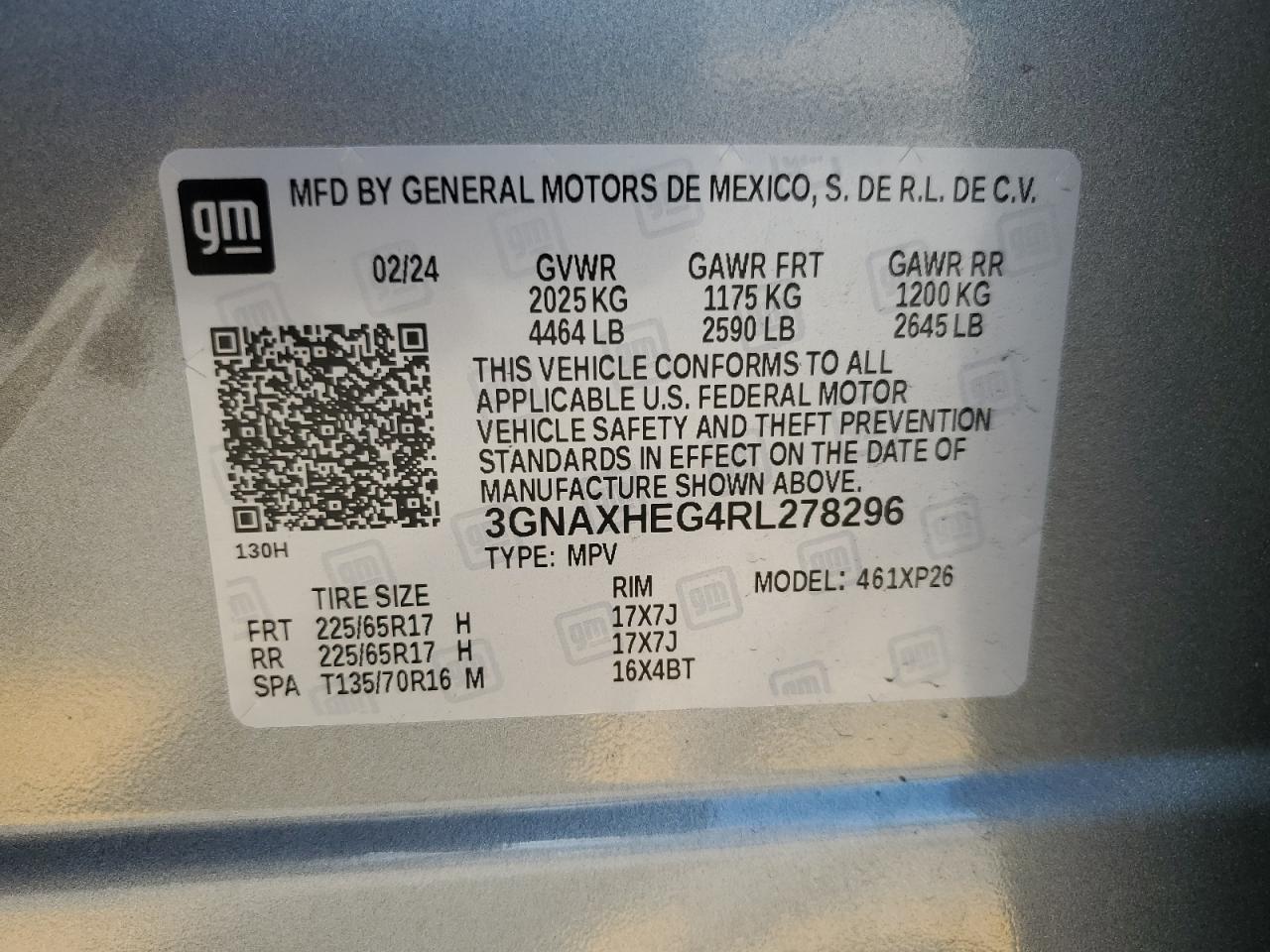 3GNAXHEG4RL278296 2024 CHEVROLET EQUINOX - Image 13