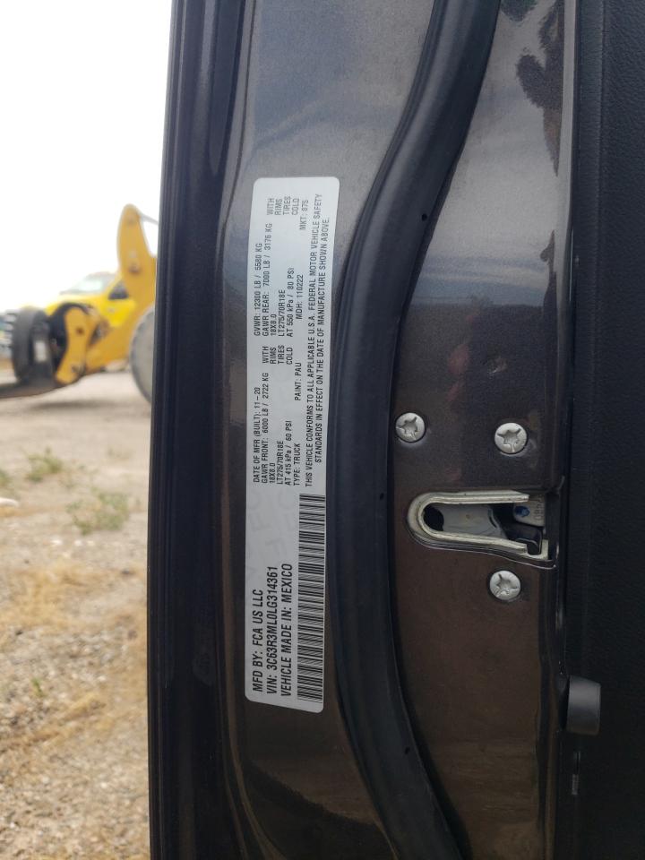 2020 Ram 3500 Laramie VIN: 3C63R3ML0LG314361 Lot: 64888874