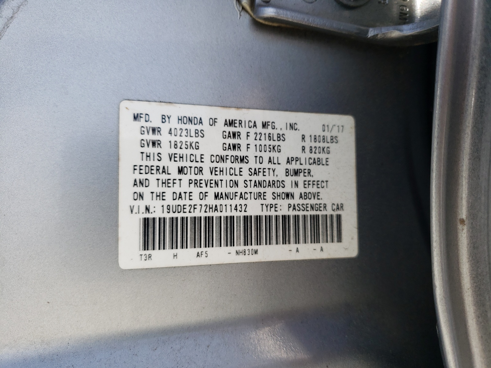 19UDE2F72HA011432 2017 Acura Ilx Premium