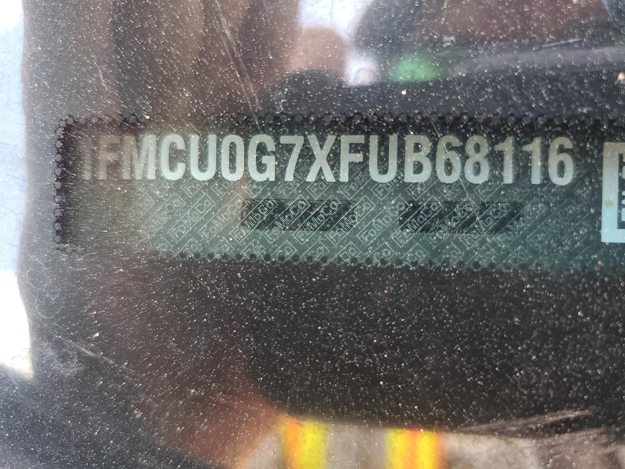 2015 Ford Escape Se VIN: 1FMCU0G7XFUB68116 Lot: 63282894