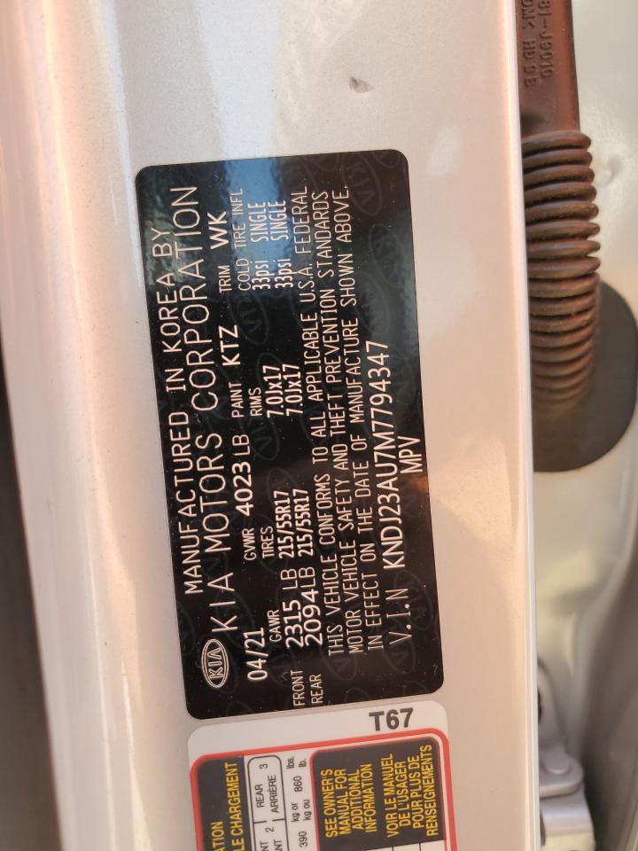 2021 Kia Soul Lx VIN: KNDJ23AU7M7794347 Lot: 63893064