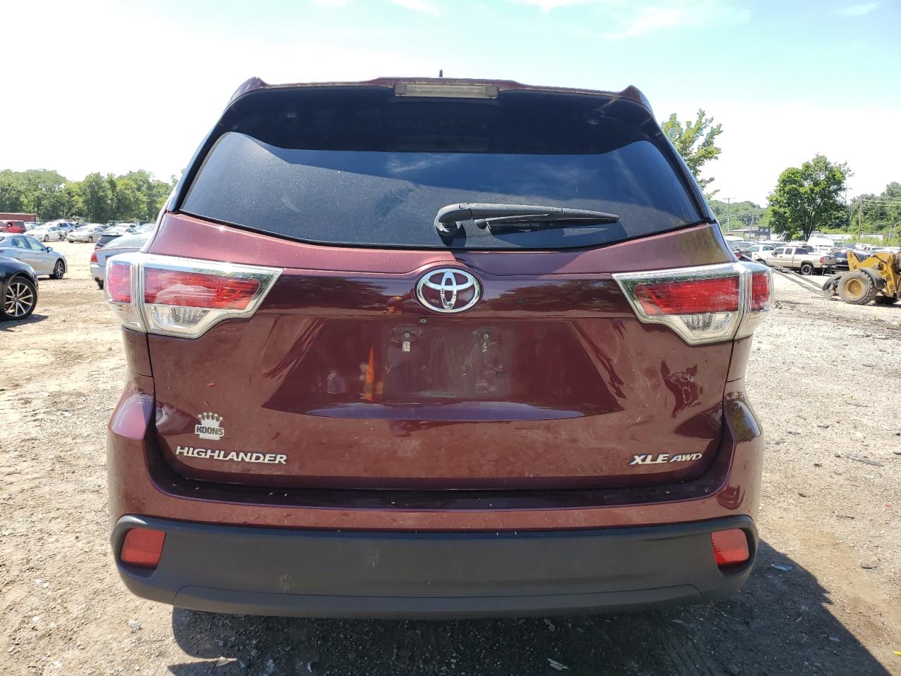 2015 Toyota Highlander Xle VIN: 5TDJKRFH1FS103224 Lot: 61459404