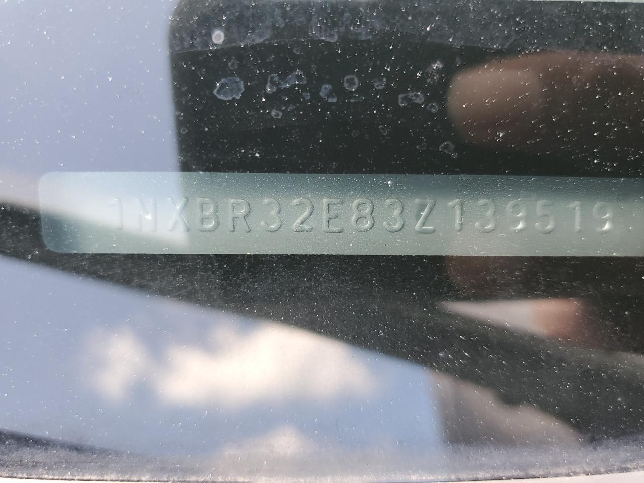 2003 Toyota Corolla Ce VIN: 1NXBR32E83Z139519 Lot: 64816114