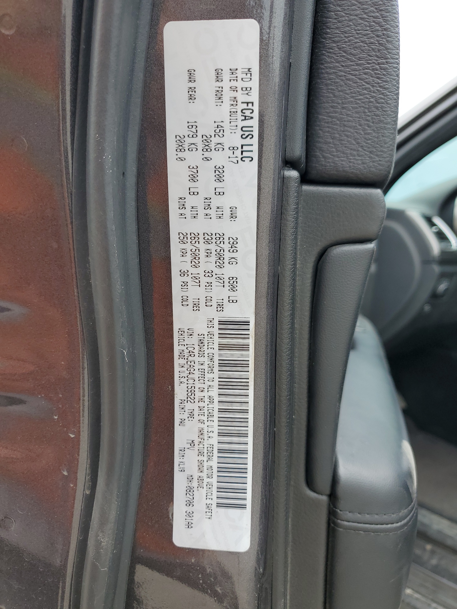 1C4RJEAG4JC159522 2018 Jeep Grand Cherokee Laredo