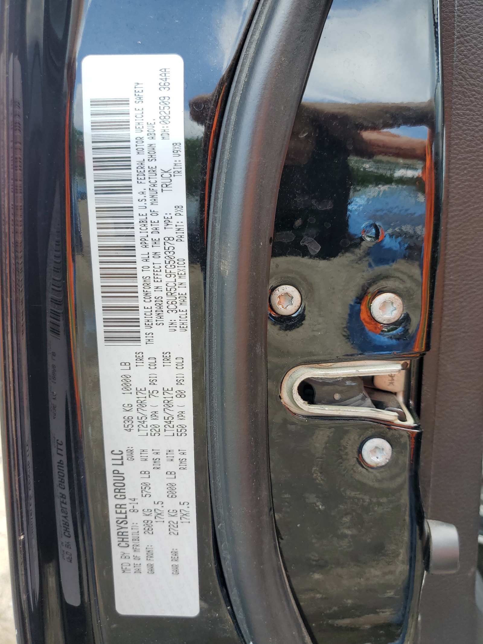 3C6UR5CL9FG503578 2015 Ram 2500 St