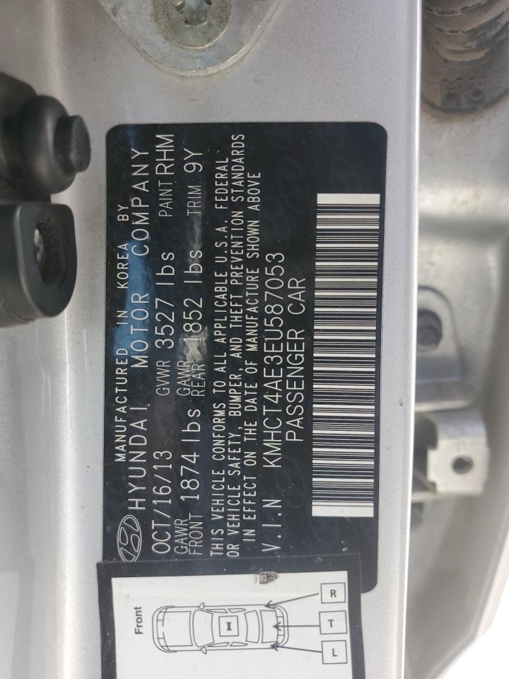 KMHCT4AE3EU587053 2014 Hyundai Accent Gls