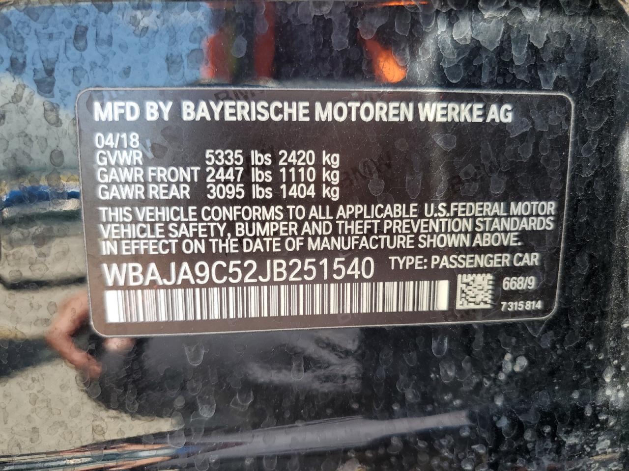 WBAJA9C52JB251540 2018 BMW 530E