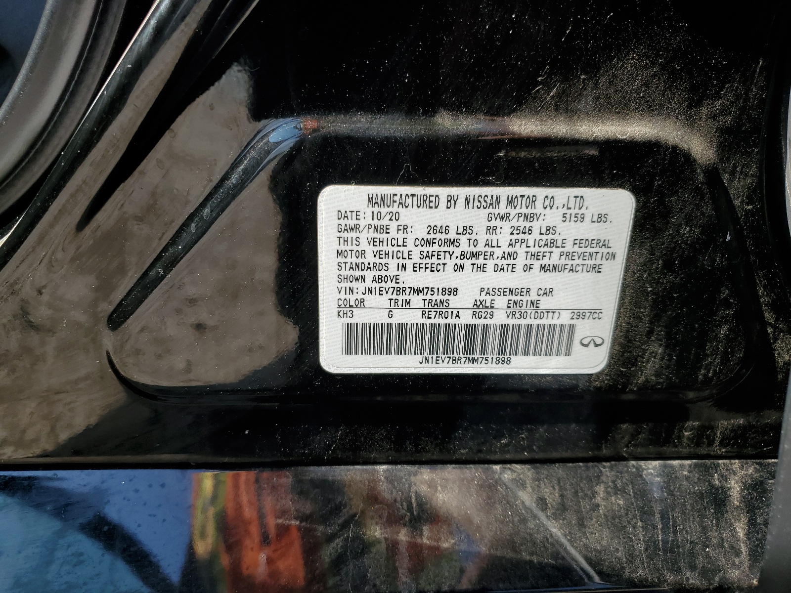 JN1EV7BR7MM751898 2021 Infiniti Q50 Luxe