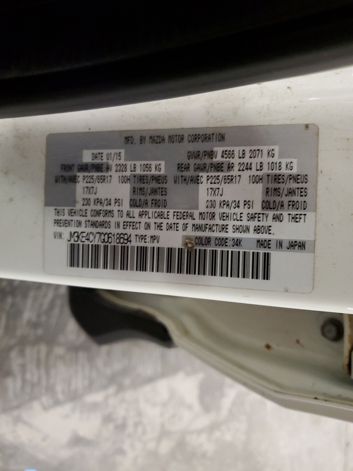 JM3KE4CY7G0618694 2016 Mazda Cx-5 Touring