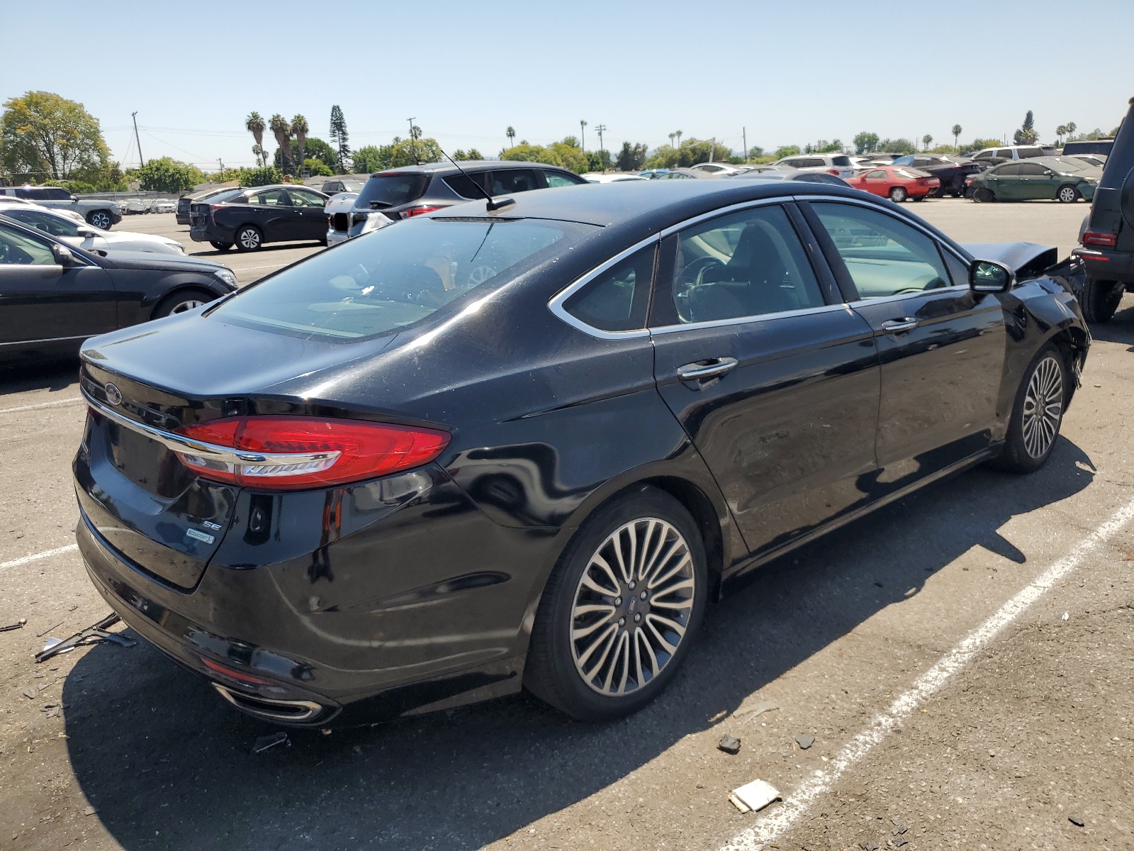 2018 Ford Fusion Se vin: 3FA6P0H94JR177098