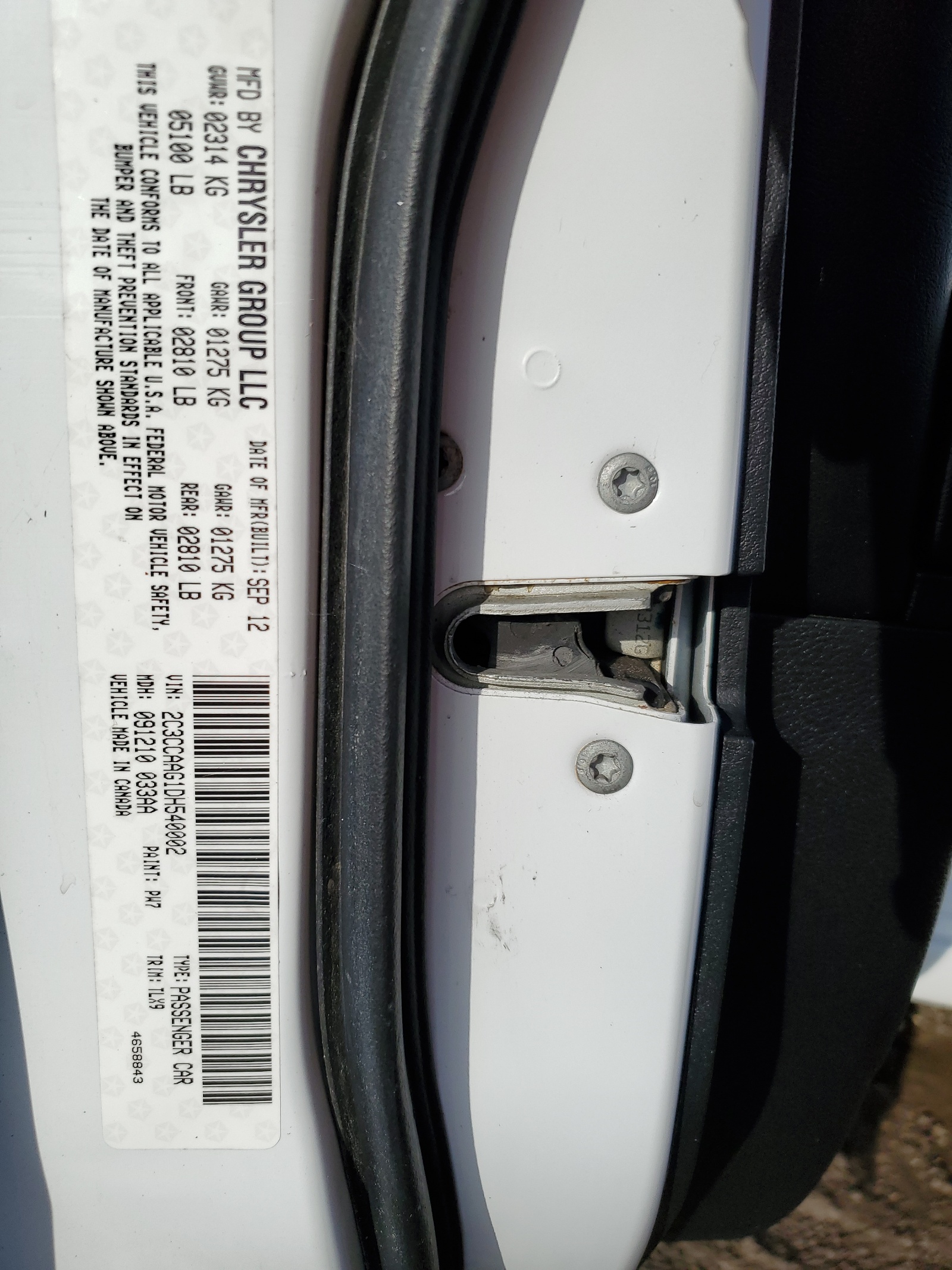 2C3CCAAG1DH540002 2013 Chrysler 300