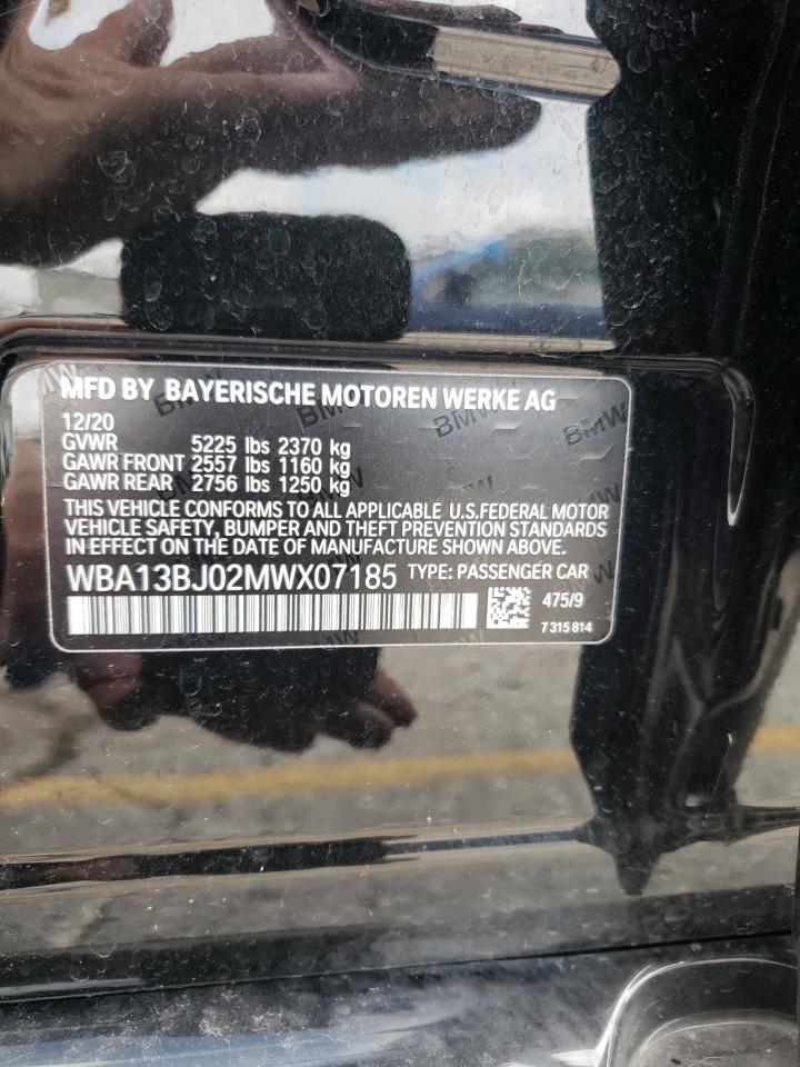 2021 BMW 530 Xi VIN: WBA13BJ02MWX07185 Lot: 63845924