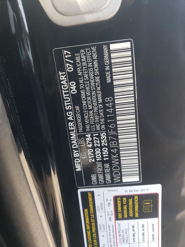 2018 Mercedes-Benz C 300 VIN: WDDWK4JB7JF611448 Lot: 64210374