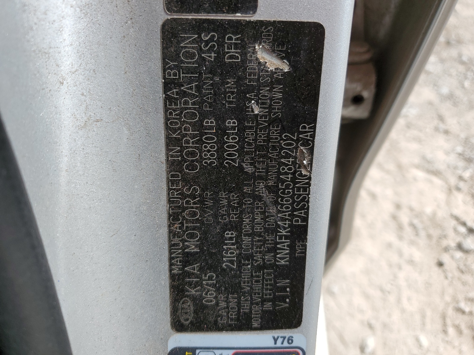 KNAFK4A66G5484202 2016 Kia Forte Lx