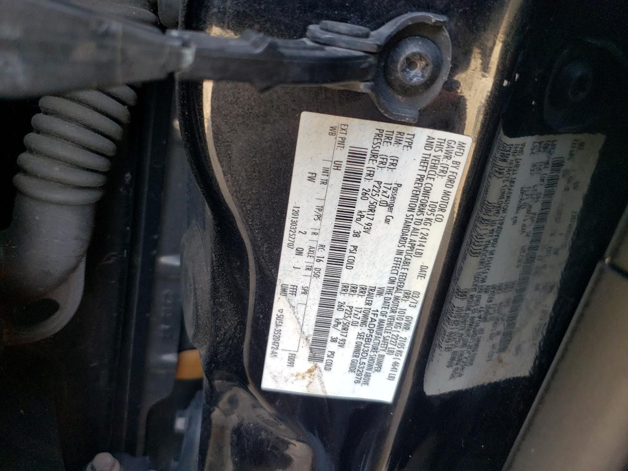 2013 Ford C-Max Sel VIN: 1FADP5BU3DL532976 Lot: 61604644