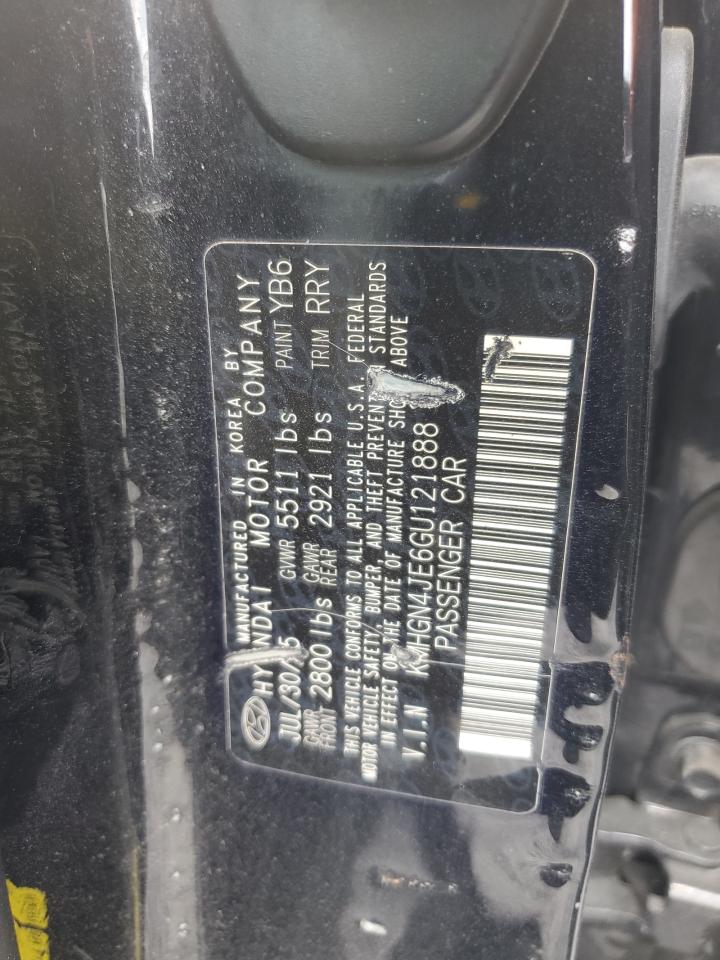2016 Hyundai Genesis 3.8L VIN: KMHGN4JE6GU121888 Lot: 59547935