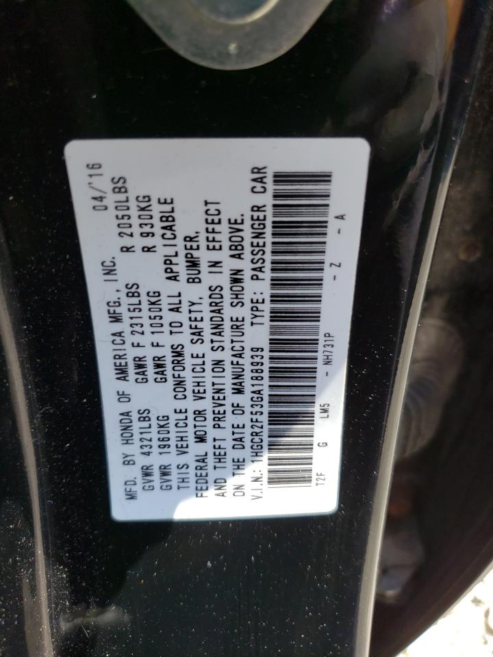 1HGCR2F53GA188939 2016 HONDA ACCORD - Image 13