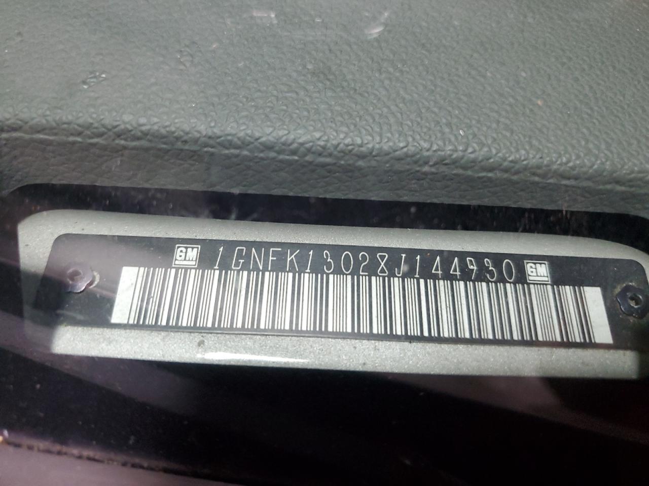 2008 Chevrolet Tahoe K1500 VIN: 1GNFK13028J144930 Lot: 64159744