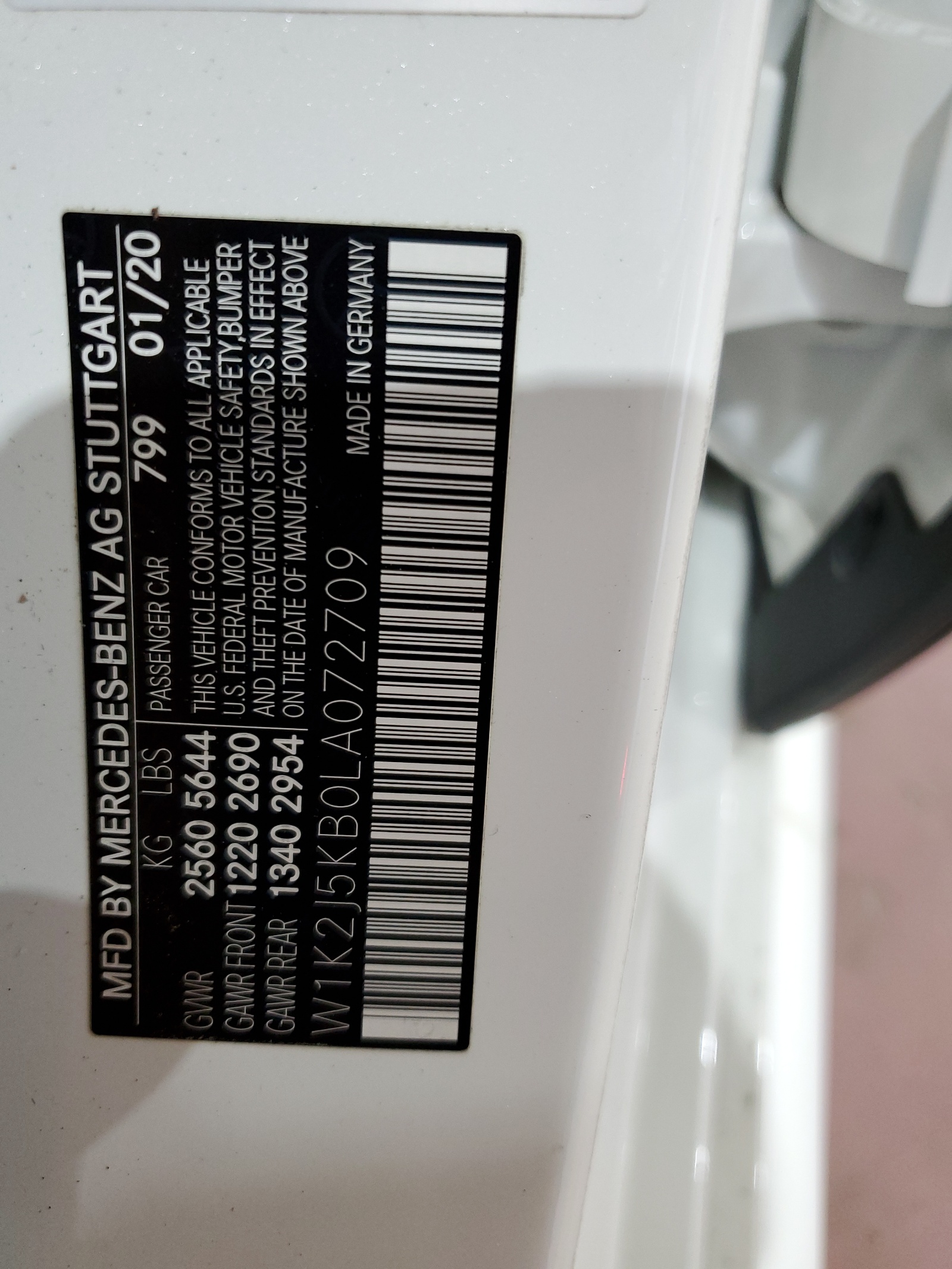 W1K2J5KB0LA072709 2020 Mercedes-Benz Cls 450 4Matic