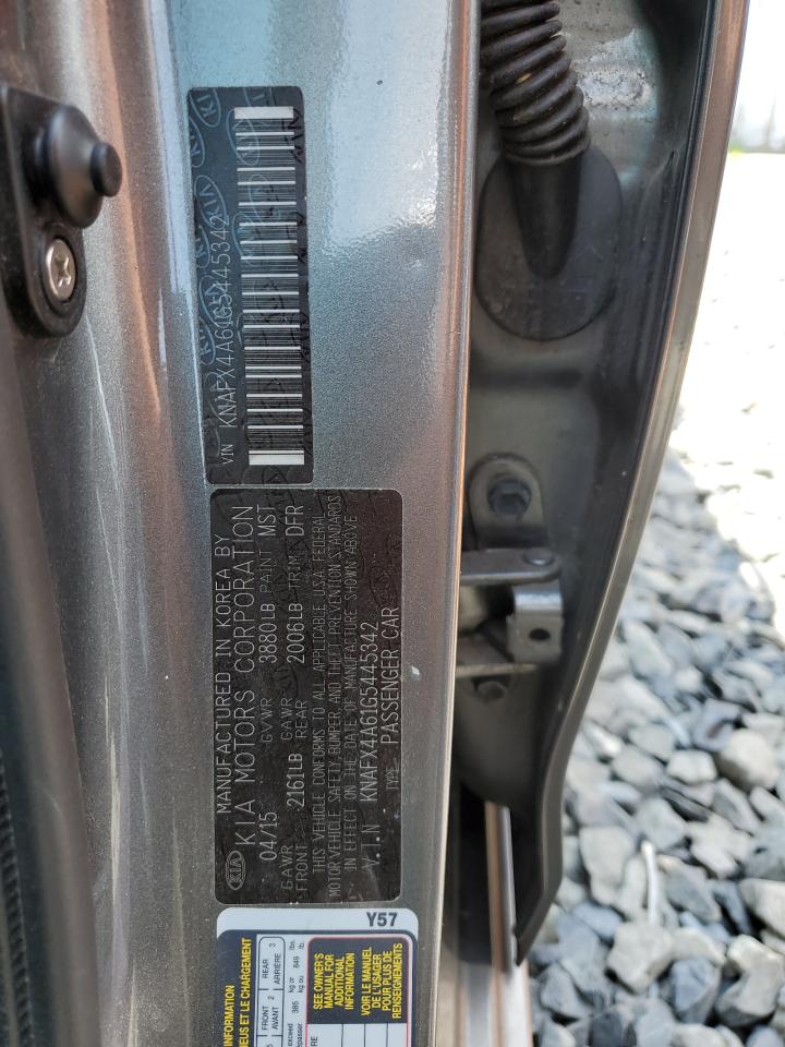 2016 Kia Forte Lx VIN: KNAFX4A61G5445342 Lot: 62944664