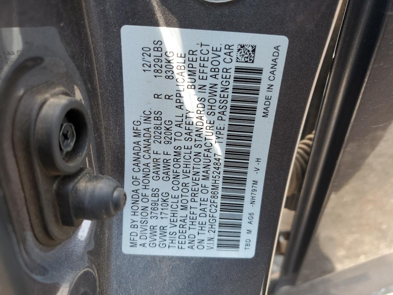 2HGFC2F86MH524847 2021 HONDA CIVIC - Image 14