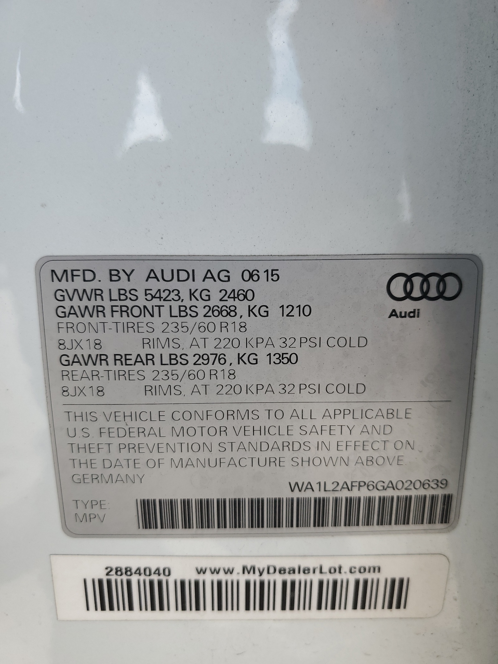 WA1L2AFP6GA020639 2016 Audi Q5 Premium Plus