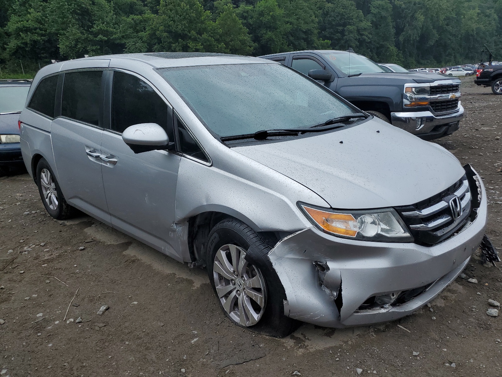 5FNRL5H62EB025673 2014 Honda Odyssey Exl