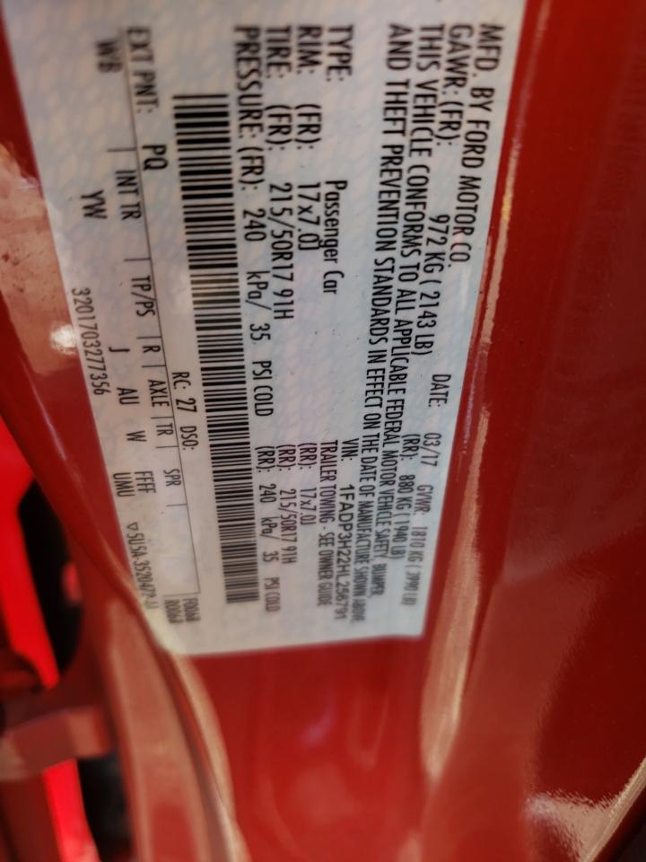 1FADP3H22HL256791 2017 Ford Focus Sel