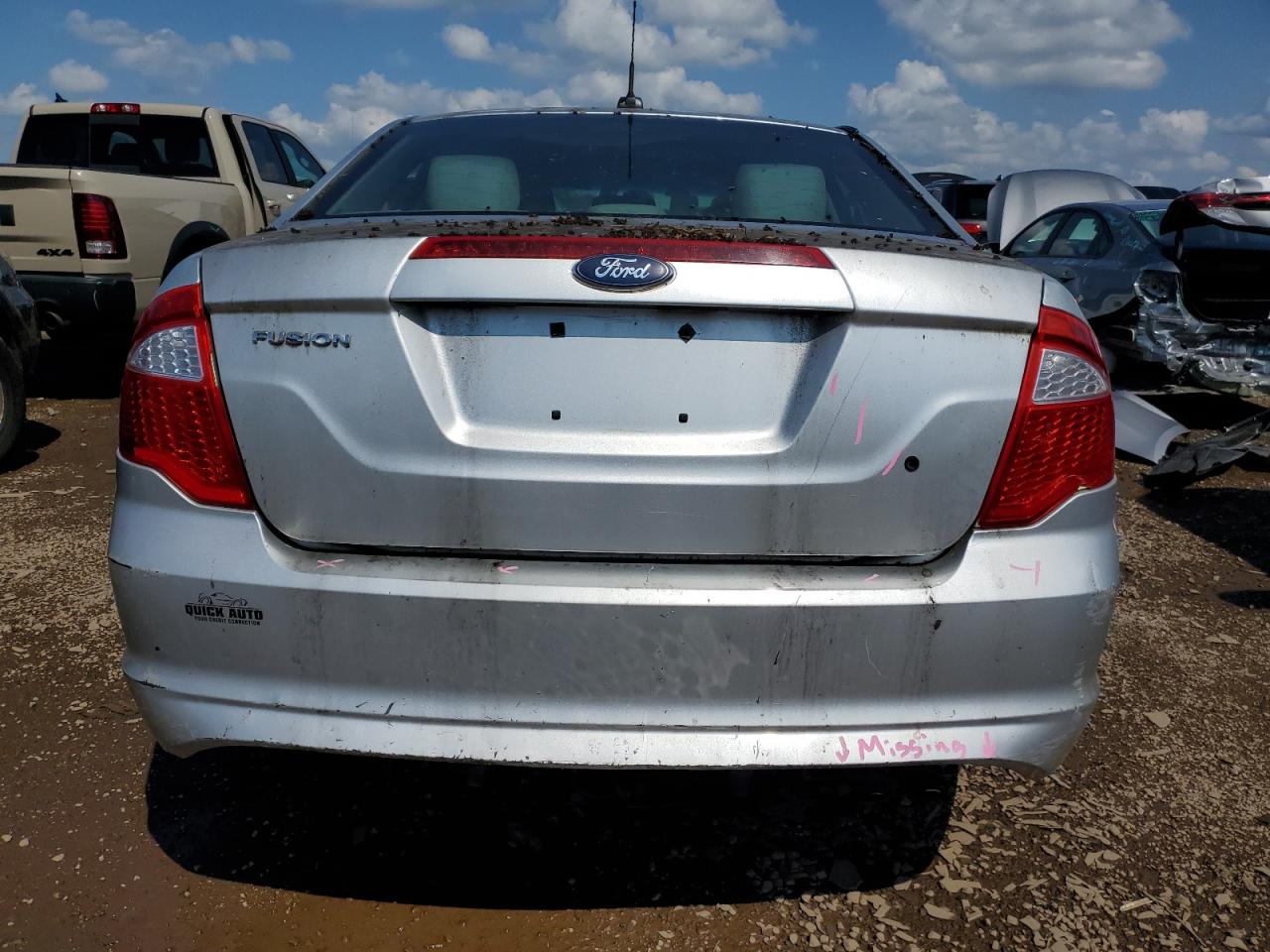 2011 Ford Fusion S VIN: 3FAHP0GA0BR316651 Lot: 62556324