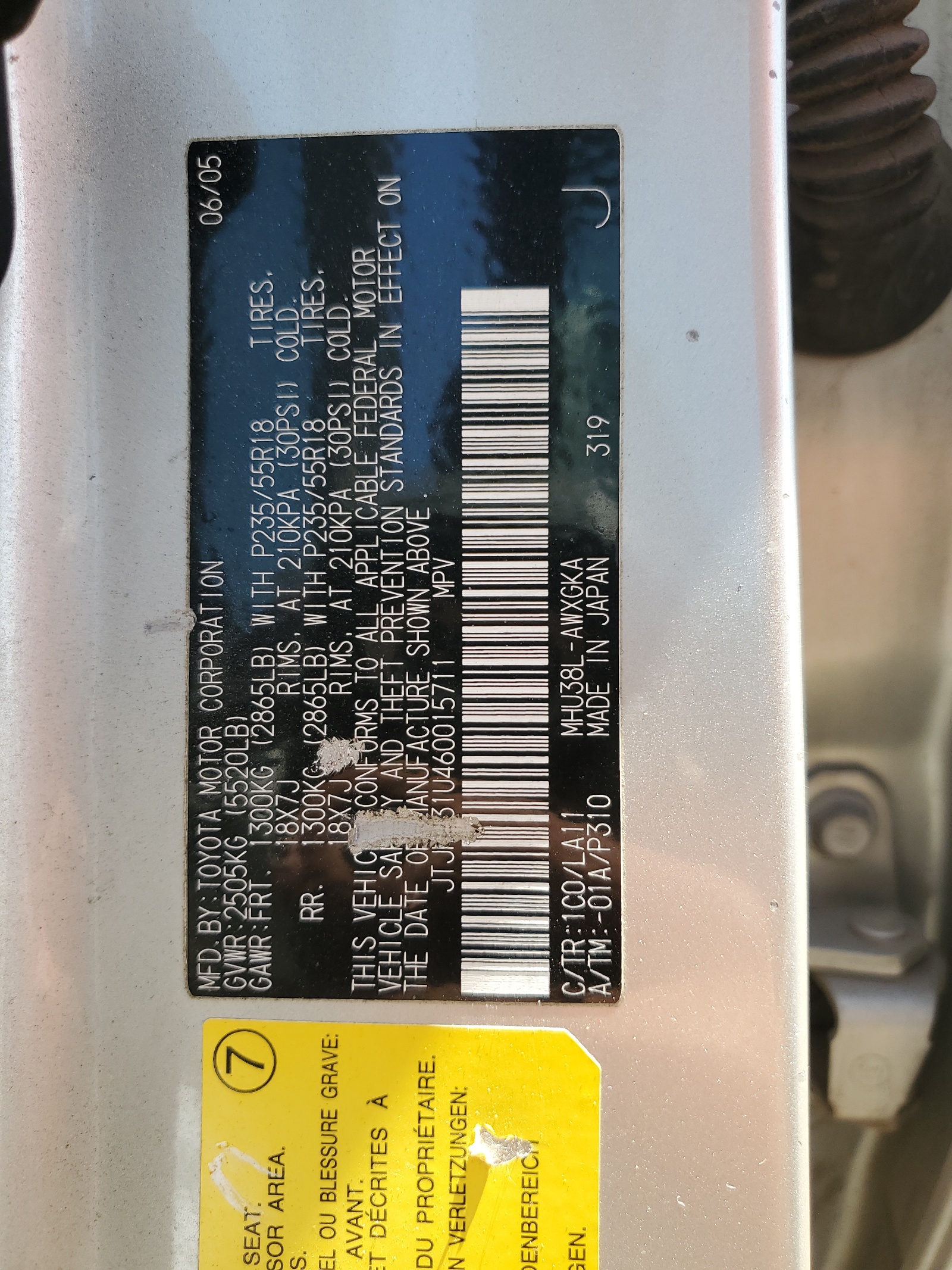 JTJHW31U460015711 2006 Lexus Rx 400