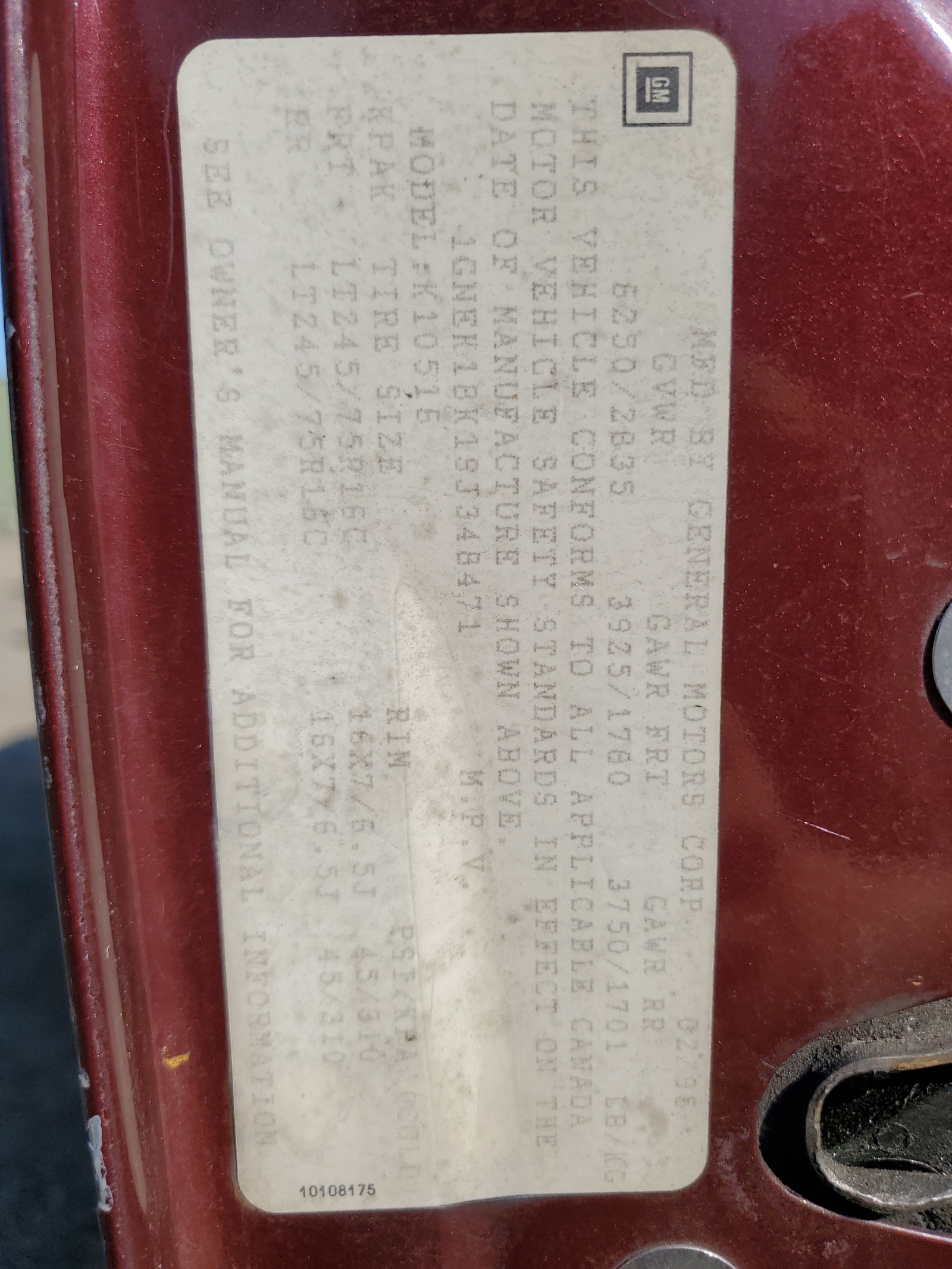 1GNEK18K1SJ348471 1995 Chevrolet Tahoe K1500