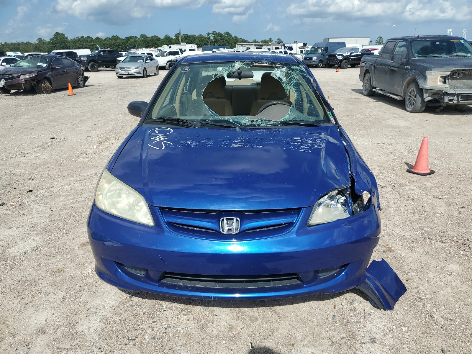 1HGES16474L005850 2004 Honda Civic Dx