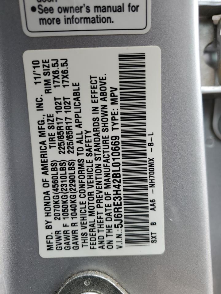 2011 Honda Cr-V Se VIN: 5J6RE3H42BL010669 Lot: 64636004