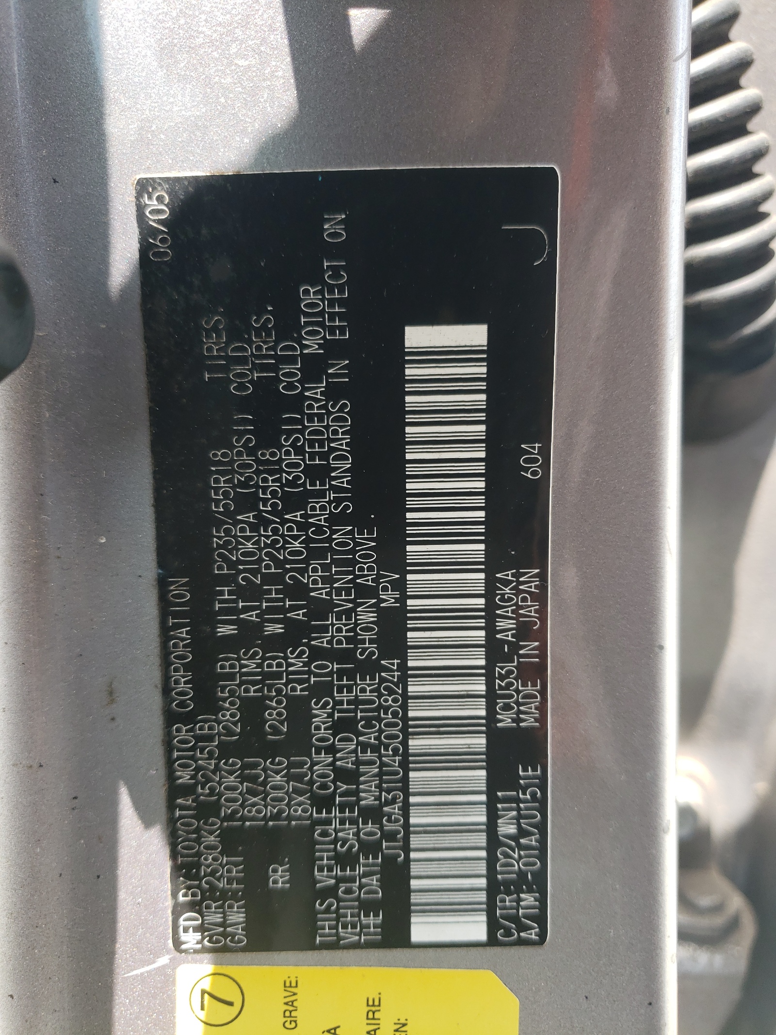 JTJGA31U450058244 2005 Lexus Rx 330