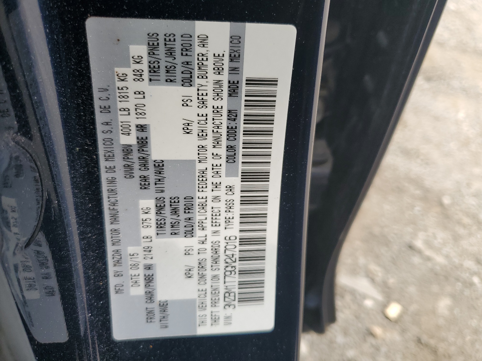 3MZBM1T79GM247016 2016 Mazda 3 Sport